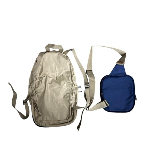 MONYKER WEEKENDER TRAVEL BAG 3In1 NYLON BLUE GREEN VERSATILE CONVERTIBLE DURABLE - Picture 3 of 16